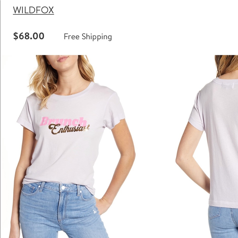 Brunch enthusiast wild fox T-shirt